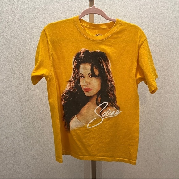Official Selena Tops - Deep Yellow Official Selena Merchandise TShirt Medium